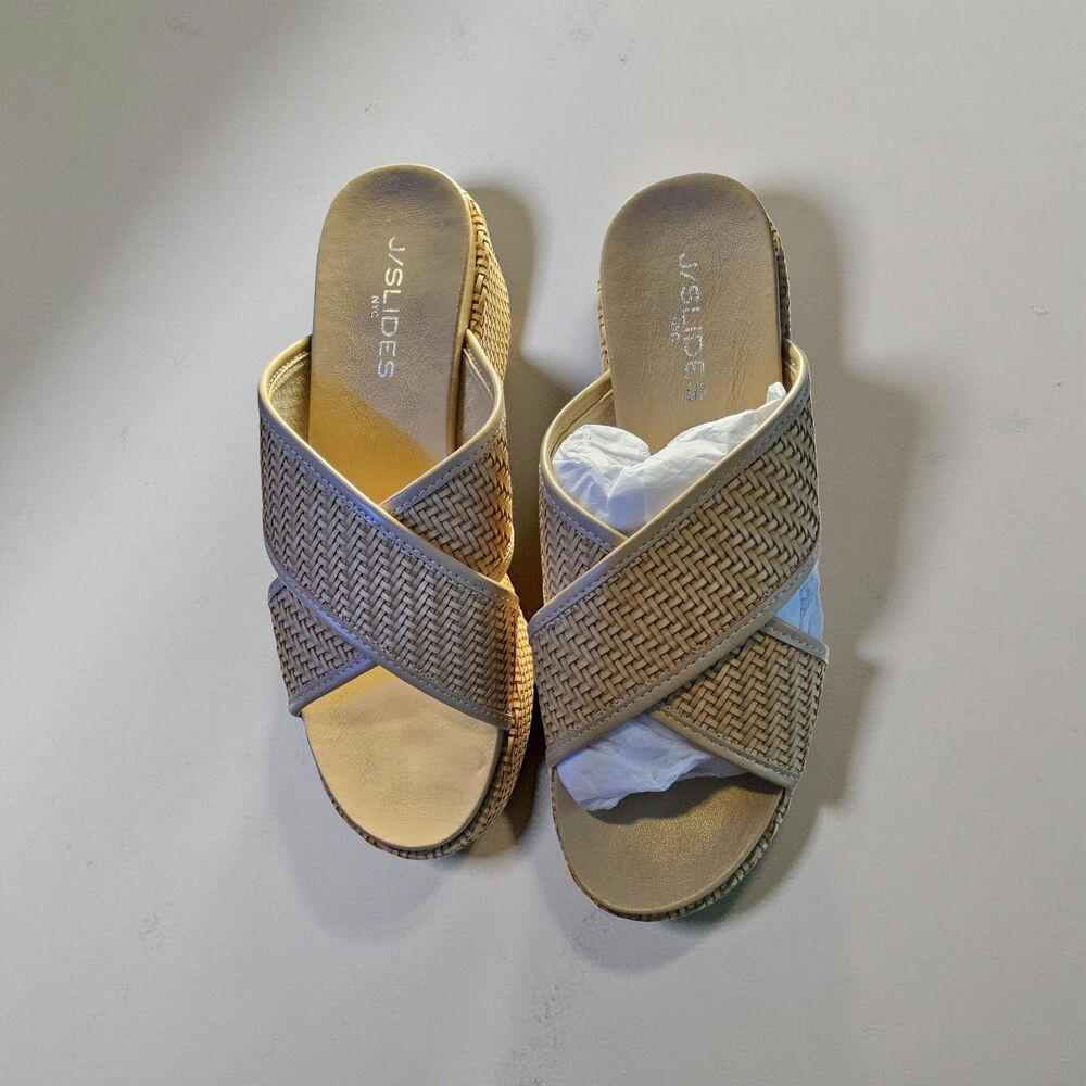 J/Slides Quackie Platform Vegan Chunky Platform Slide Sandals Women's Size 9 NWO